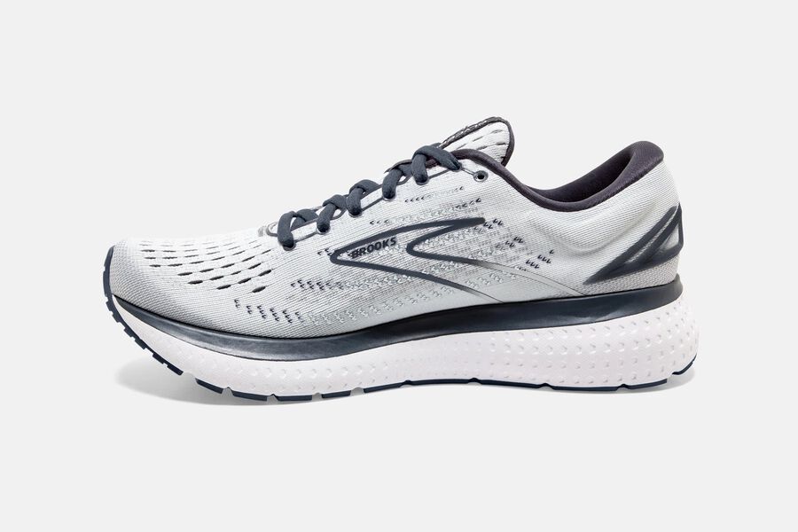 Brooks Israel Glycerin 19 Road Running Shoes Womens - White/Grey - CAK-079215